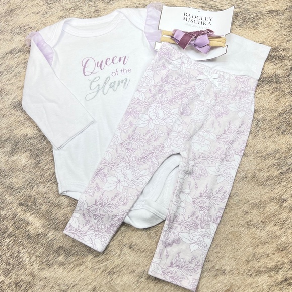 Badgley Mischka Baby Girl Matched Set - Picture 1 of 1
